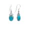 925 Sterling Silver Earrings with Turquoise