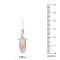 925 Sterling Silver Earrings with Pink Shell