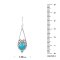 925 Sterling Silver Owl Earrings with Turquoise