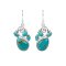 925 Sterling Silver Earrings with Turquoise