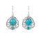 925 Sterling Silver Earrings with Turquoise