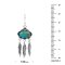 925 Sterling Silver Feather Earrings with Turquoise