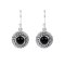 925 Sterling Silver Earrings with Onyx