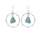 925 Sterling Silver Earrings with Turquoise