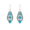 925 Sterling Silver Earrings with Turquoise