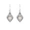 925 Sterling Silver Earrings with Rainbow Moonstone