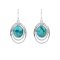 925 Sterling Silver Earrings with Turquoise