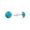 925 Sterling Silver with Turquoise (Stone size 8 mm.)