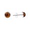 925 Sterling Silver Earrings with Amber