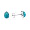 925 Sterling Silver Earrings with Turquoise