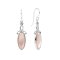 925 Sterling Silver Earrings with Pink Shell