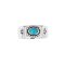 925 Sterling Silver Ring with Blue Turquoise