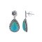 925 Sterling Silver Earrings with Turquoise