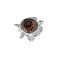 925 Sterling Silver Turtle Ring with Ammonite Shell