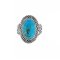 925 Sterling Silver Ring with Turquoise