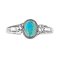 925 Sterling Silver Bangle with Blue Turquoise