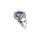 925 Sterling Silver Ring with Amethyst