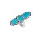 925 Sterling Silver Ring with Turquoise