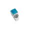 925 Sterling Silver Ring with Chrysocolla