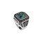 925 Sterling Silver Ring with Azurite Malachite