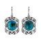 925 Sterling Silver Earrings with Turquoise