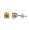 925 Sterling Silver Stud Earrings with Citrine