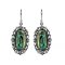 925 Sterling Silver Leverback Earrings with Abalone