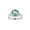 925 Sterling Silver Knot Ring with Sky Blue Topaz