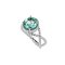 925 Sterling Silver Knot Ring with Sky Blue Topaz
