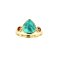 925 Sterling Silver Ring with Turquoise and Rhodorite