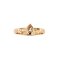 925 Sterling Silver Rose Gold Ring with White Topaz