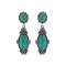 925 Sterling Silver Earrings with Kingman Turquoise