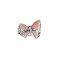 925 Sterling Silver butterfly  Cuff Bracelet with Pink MOP