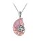 925 Sterling Silver Shell Pendant with Pink MOP