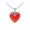 925 Sterling Silver Pendant with Red Agate