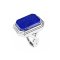 925 Sterling Silver Ring with Lapis