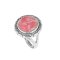 925 Sterling Silver Ring with Rhodochrosite