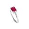 925 Sterling Silver Ring with Ruby Zoisite