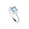 925 Sterling Silver Ring with Sky Blue Topaz