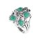 925 Sterling Silver Ring with Azura Malachite
