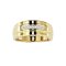 925 Sterling Silver Yellow Gold 18K Plated Ring with Diamond