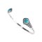 925 Sterling Silver Bangle with Turquoise