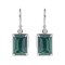 925 Sterling Silver Earrings with Malachite