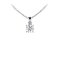 925 Sterling Silver Pendant with Moissanite