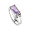 925 Sterling Silver Ring with Amethyst