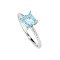 925 Sterling Silver Ring with Sky Blue Topaz