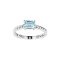 925 Sterling Silver Ring with Sky Blue Topaz