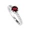 925 Sterling Silver Ring with Garnet