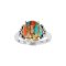 925 Sterling Silver Ring with Compound Turquoise and Spiny Oyster