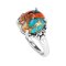 925 Sterling Silver Ring with Compound Turquoise and Spiny Oyster